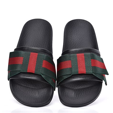 girl gucci slides with bow|girls gucci sandals.